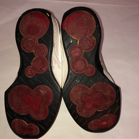 AIR JORDAN 20 OG WHITE LASER 2005 SZ 5Y Authentic Shoes heavily worn comes as is - Picture 5 of 7